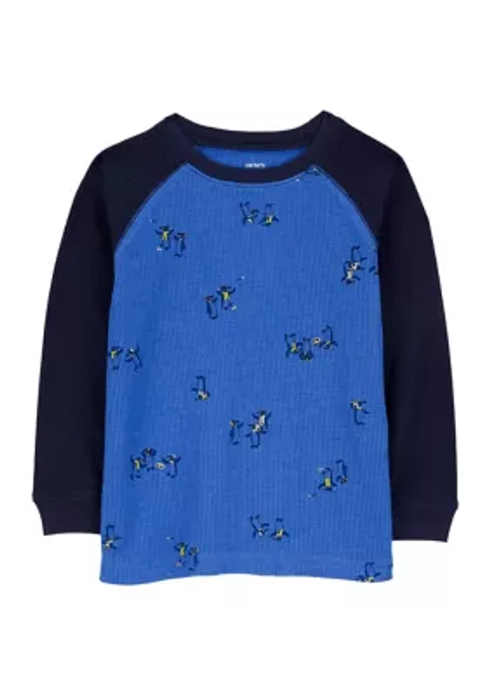 Toddler Boys Long Sleeve Penguin T-Shirt