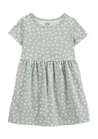Toddler Girls Short Sleeve Floral Print Dress