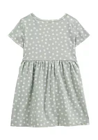 Toddler Girls Short Sleeve Floral Print Dress