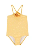 Toddler Girls UPF 50+ One Piece Swimsuit