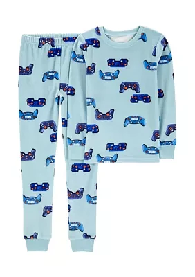 Boys 6-12 Game Controller Printed Pajama Set