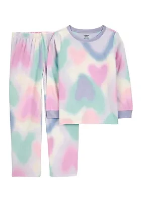 Girls 7-16 Tie Dyed 2 Piece Printed Pajama Set