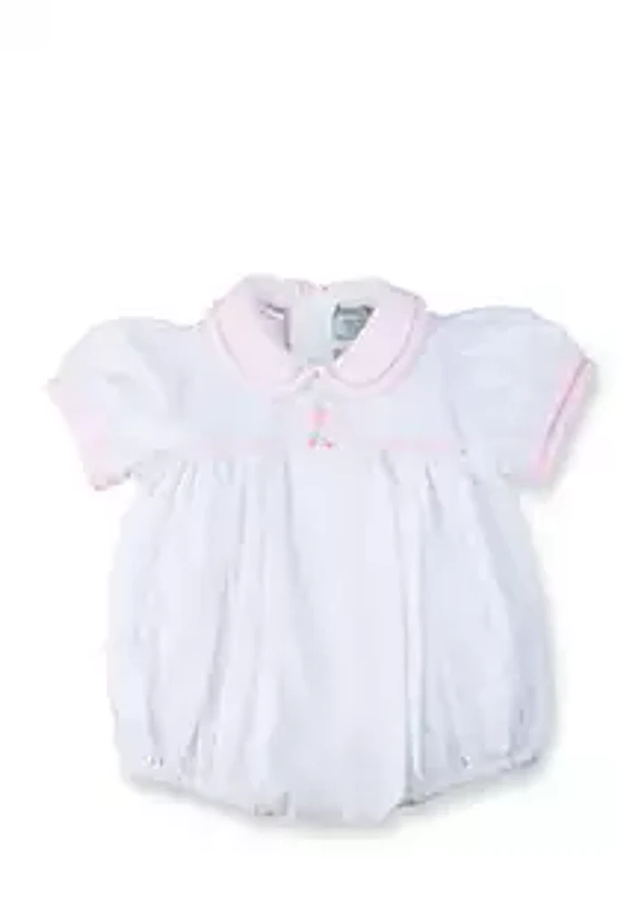 Feltman Brothers Bow Smocked Bubble Romper