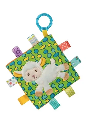 Baby Crinkle Me Sherbet Lamb Tag Toy