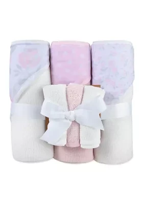 Baby Pink 6 Piece Bath Set
