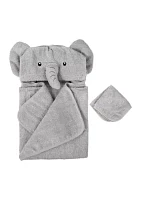 Elephant Hooded Bath Towel Set