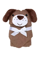 Baby Boys Dog Hooded Towel