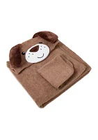 Baby Boys Dog Hooded Towel