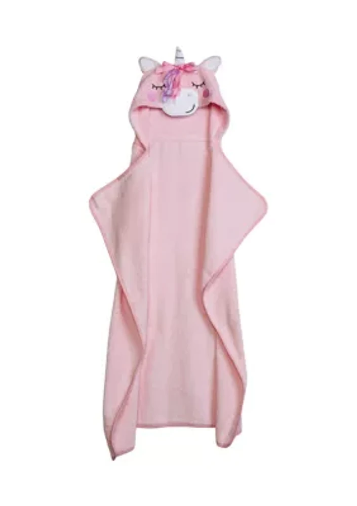 Baby Girls Unicorn Hooded Towel