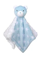 Baby Boys Blue Star Blanket with Bear