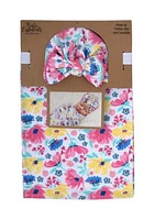 Baby Girls Floral Swaddle Set 