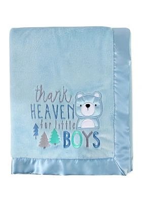 Thank Heaven For Little Boys Receiving Blanket