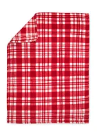 Baby Plaid Printed Receiving Blanket with Matching Security Blanket