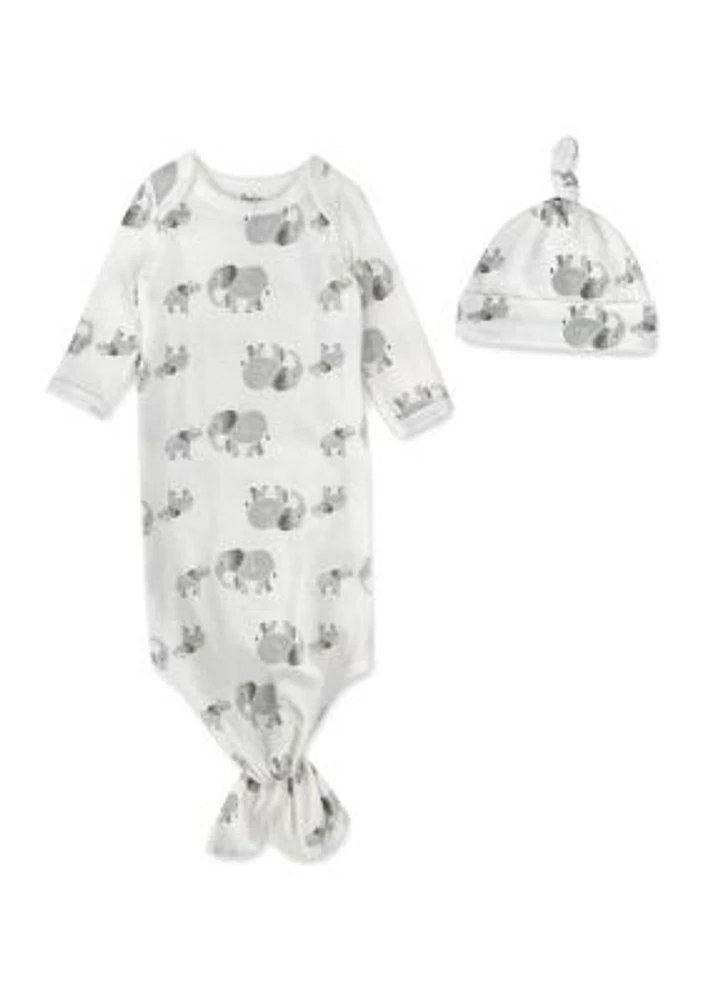 Baby Boys Elephant Swaddle Set 