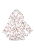 Baby Girls Rainbow Printed Robe with Blanket