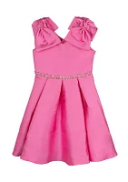 Toddler Girls Bow Shoulder Dress