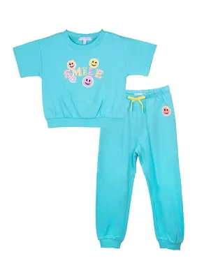 Toddler Girls French Terry Joggers Set