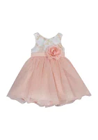 Toddler Girls Embellished Organza Bodice Dress