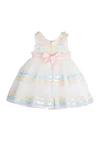 Baby Girls Floral Mesh Organza Dress