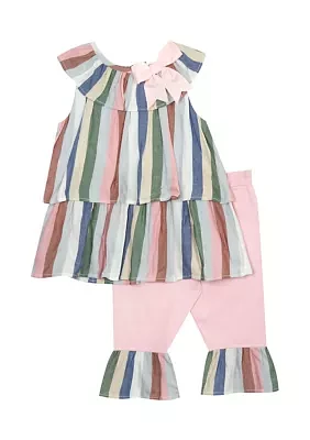 Baby Girls Multi Stripe Set