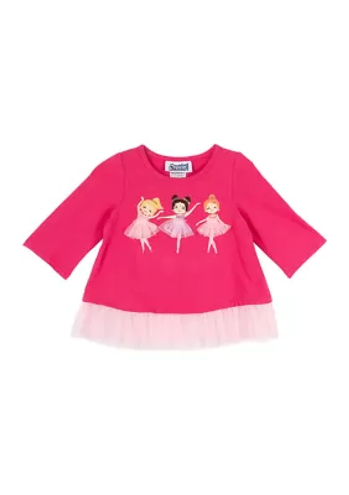 Toddler Girls Ballet Graphic Top