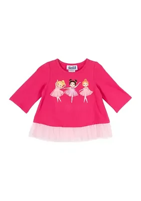 Toddler Girls Ballet Graphic Top