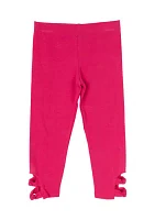 Toddler Girls Solid Knotted Leggings