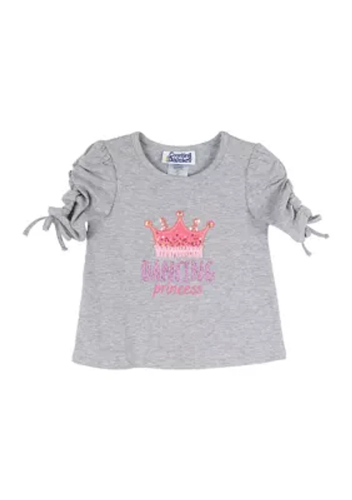 Toddler Girls Crown Graphic Top