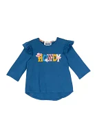 Toddler Girls Howdy Long Sleeve Graphic Top