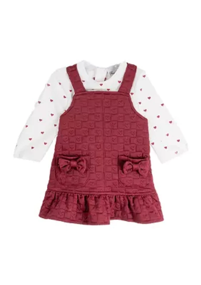 Toddler Girls Jumper Dress Set