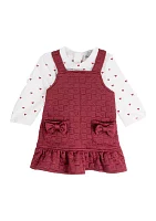 Toddler Girls Jumper Dress Set