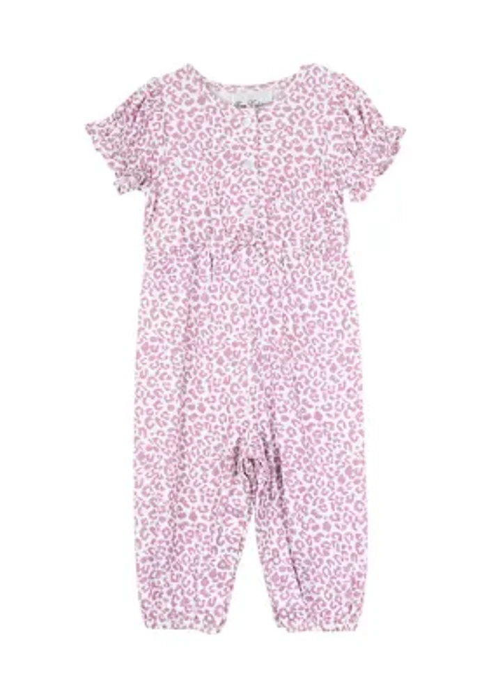 Baby Girls Animal Printed Jumpsuit