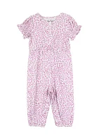 Baby Girls Animal Printed Jumpsuit