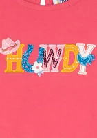 Baby Girls Howdy Graphic Top and Leggings Set