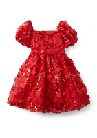 Toddler Girls Sequin Embroidered Dress