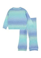 Toddler Girls Ombré Sweater and Pants Set