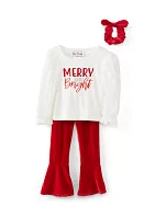 Toddler Girls Merry and Bright Legging Set