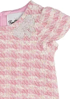 Baby Girls Printed Tweed Dress