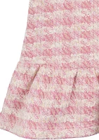 Baby Girls Printed Tweed Dress