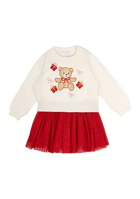 Baby Girls Christmas Sweater Dress