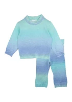 Baby Girls Double Knit Sweater and Pants Set