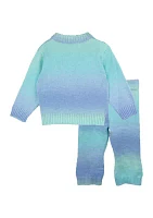 Baby Girls Double Knit Sweater and Pants Set