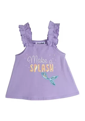 Toddler Girls Solid Knit Appliqué Top