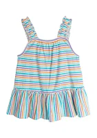 Toddler Girls Striped Knit Top