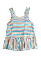 Toddler Girls Striped Knit Top