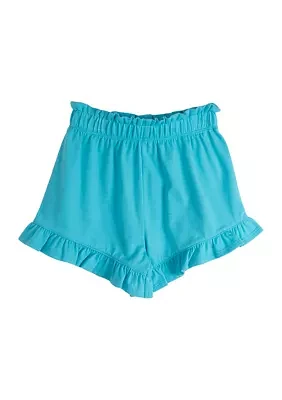 Toddler Girls Solid Ruffle Pull On Shorts