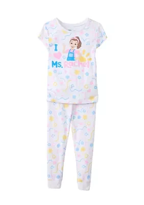 Toddler Girls Miss Rachel Soft Knit Pajama Set