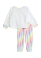 Toddler Girls Poodle Unicorn Pajama Set