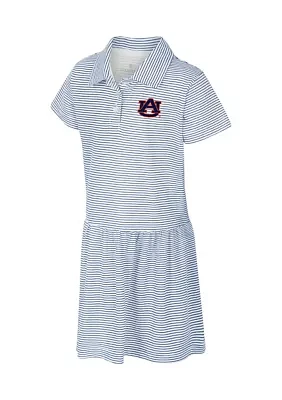 Toddler Girls NCAA Auburn Tigers Striped Polo Dress