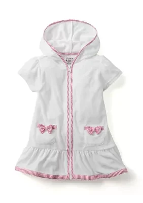 Toddler Girls Hooded Swim Cover-Up